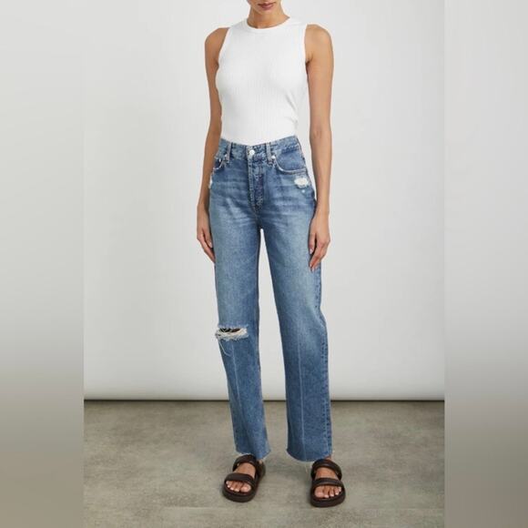 RAILS The Topanga High Rise Straight Denim Jeans 27 - Picture 3 of 9